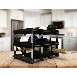 Suport pentru vin RTA Wine0070 9btl (Black Ash/Inox) Thumb