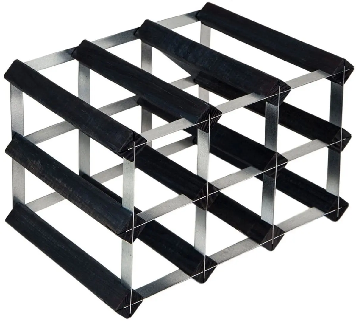 Suport pentru vin RTA Wine0070 9btl (Black Ash/Inox)