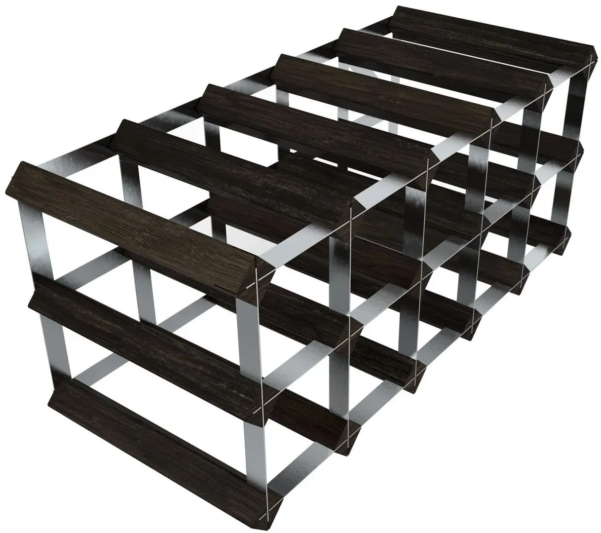 Suport pentru vin RTA Wine0072 15btl (Black Ash/Inox)