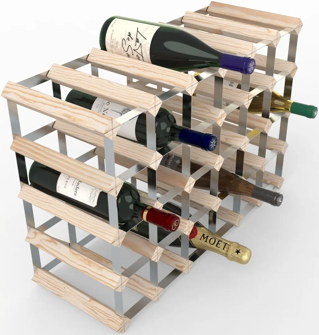 Suport pentru vin RTA WINE0100 (Pine/Inox) - 2