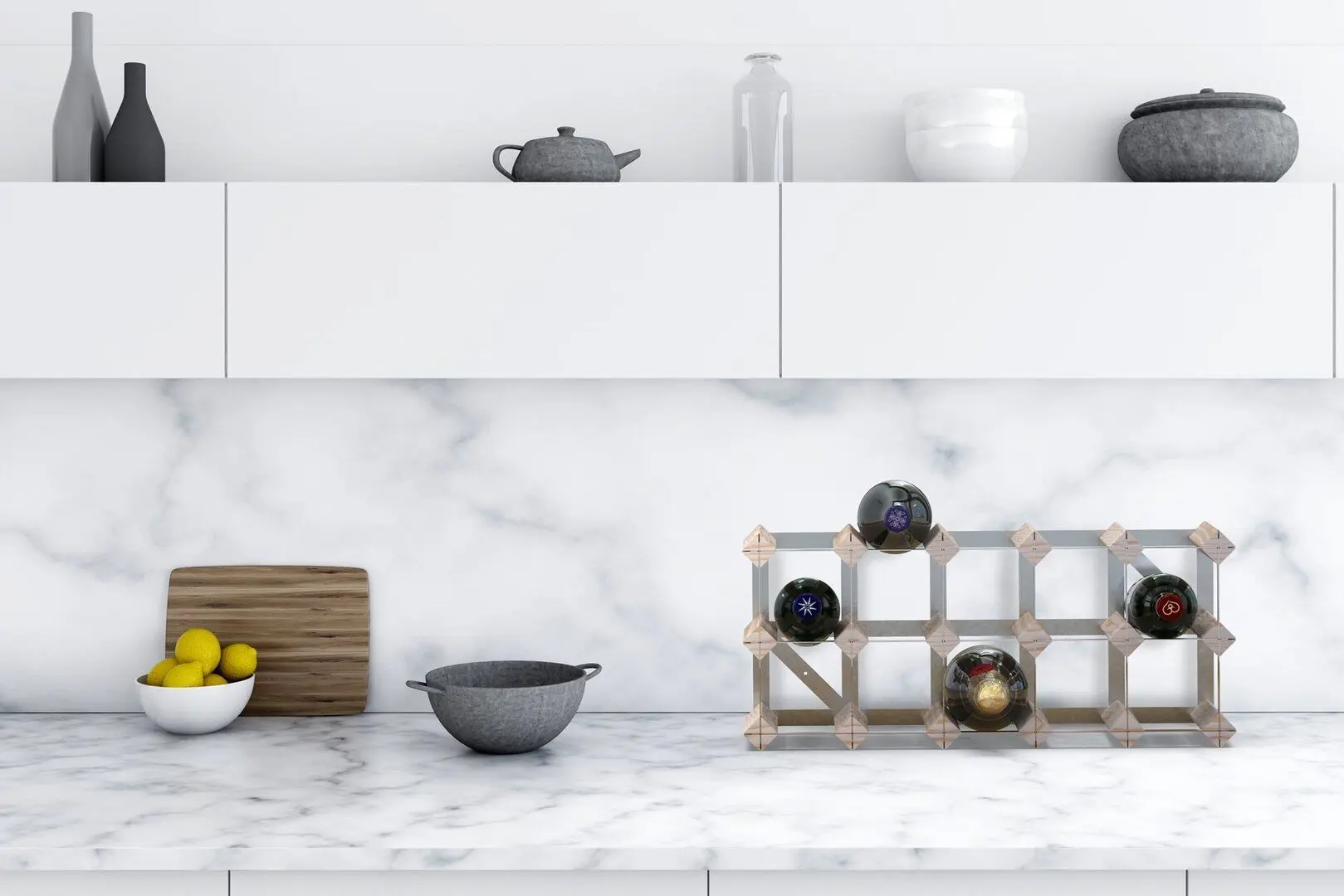 Suport pentru vin RTA Wine0120 Natur 15btl (Wood/Inox) - 2