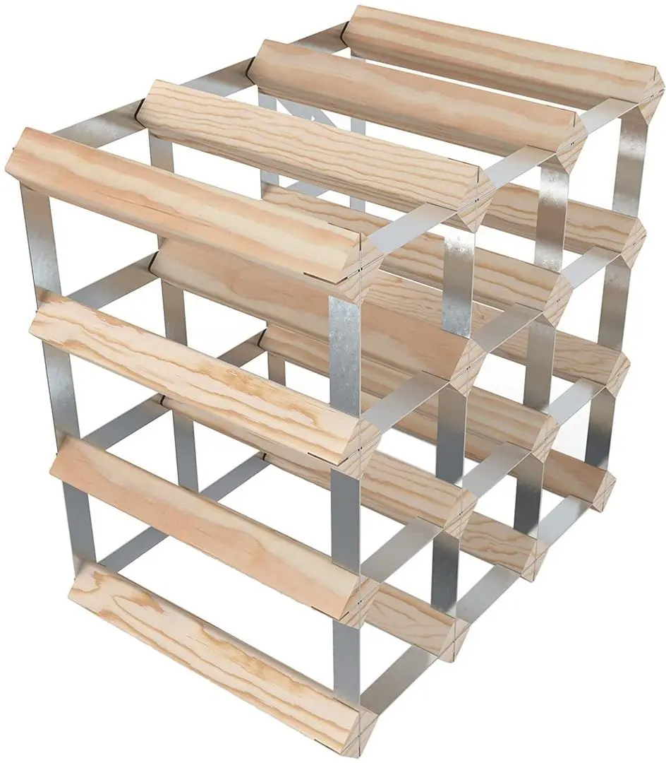 Suport pentru vin RTA Wine0540 Natur 12btl (Wood/Inox)