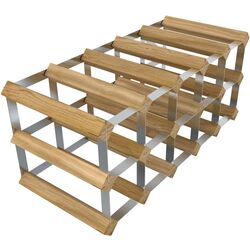 Suport pentru vin RTA Wine7002 15btl (Light Oak/Inox)