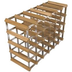 Suport pentru vin RTA Wine7100 30btl (Light Oak/Inox)