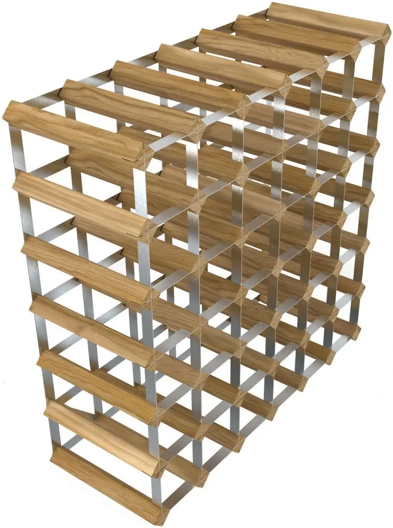 Винная стойка RTA Wine7122 42btl (Light Oak/Inox)