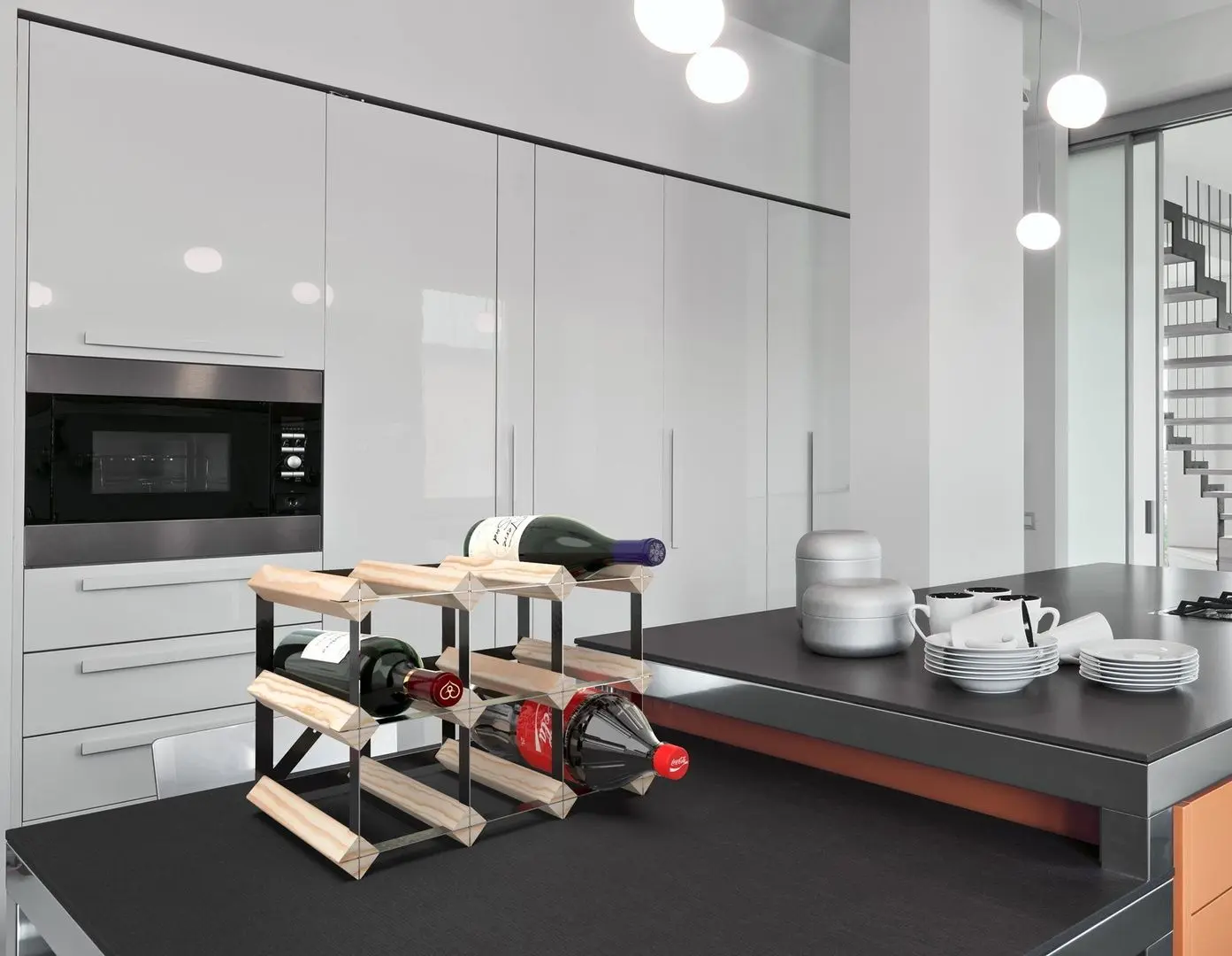 Винная подставка RTA Wnrk0013 Natur 9btl (Wood/Inox) - 2