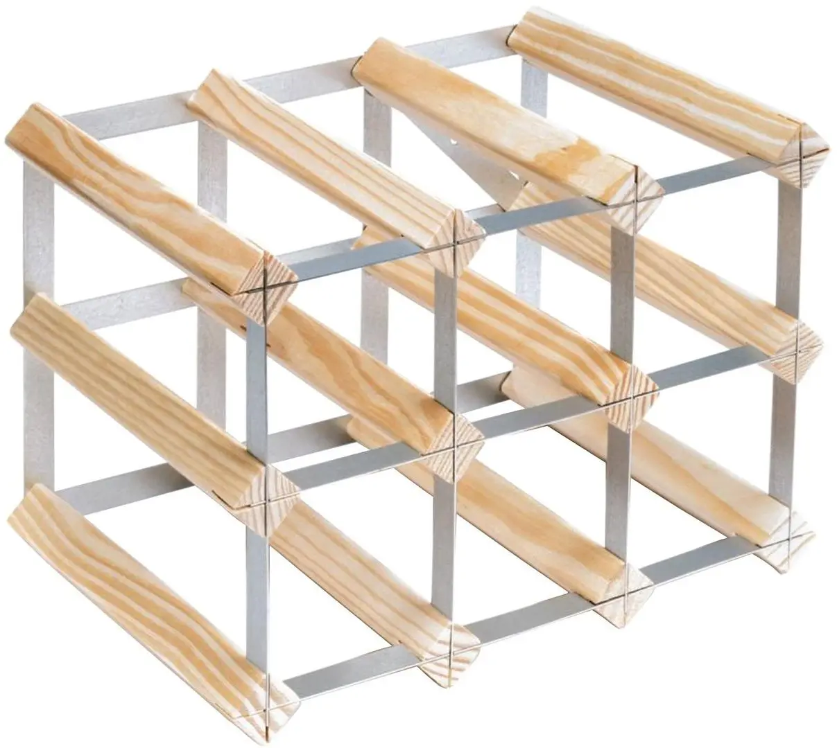 Винная подставка RTA Wnrk0013 Natur 9btl (Wood/Inox)