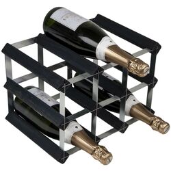 Suport pentru vin RTA Wnrk0100 9btl (Black Ash/Inox) Thumb
