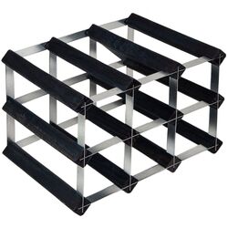 Suport pentru vin RTA Wnrk0100 9btl (Black Ash/Inox)