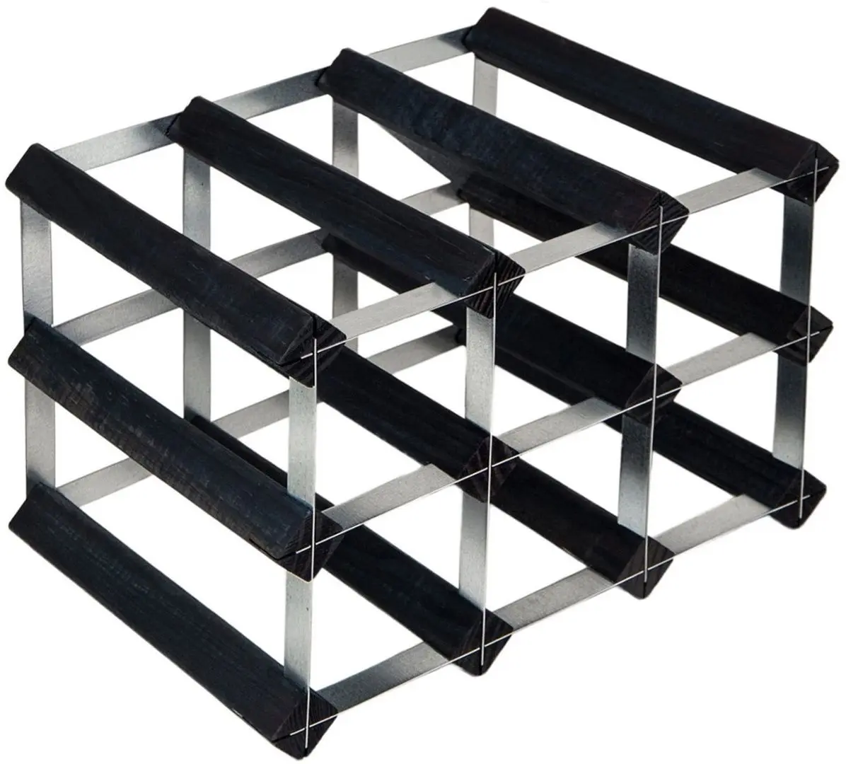 Suport pentru vin RTA Wnrk0100 9btl (Black Ash/Inox)