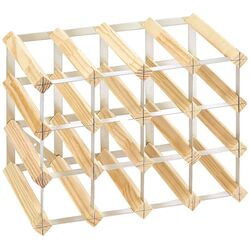 Suport pentru vin RTA Wnrk4003 Natur 16btl (Wood/Inox)