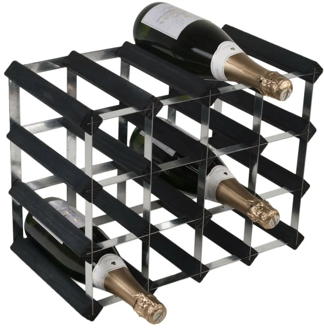 Винная подставка RTA Wnrk4151 16btl (Black Ash/Inox) - 2