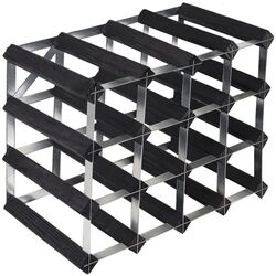 Suport pentru vin RTA Wnrk4151 16btl (Black Ash/Inox)