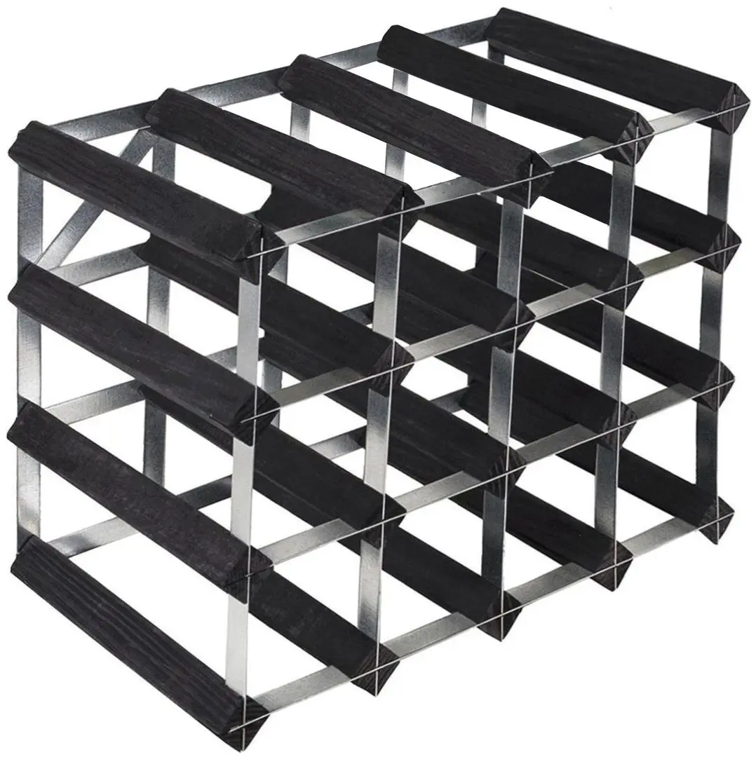 Винная подставка RTA Wnrk4151 16btl (Black Ash/Inox)