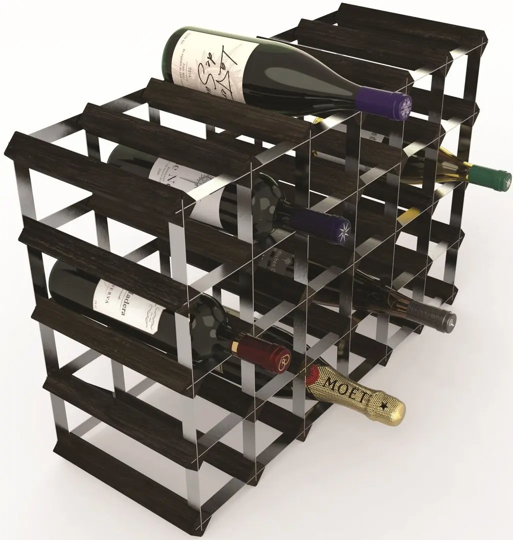 Suport pentru vin RTA Wnrk4152 30btl (Black Ash/Inox) - 2