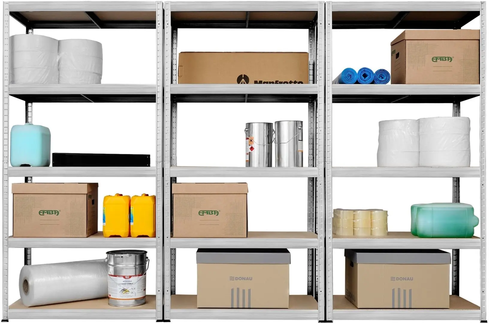 Etajera SDGroup max.100 180x225x45 cm (Metalic)