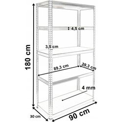 Стеллаж TopEshop G9030 (Silver) Thumb