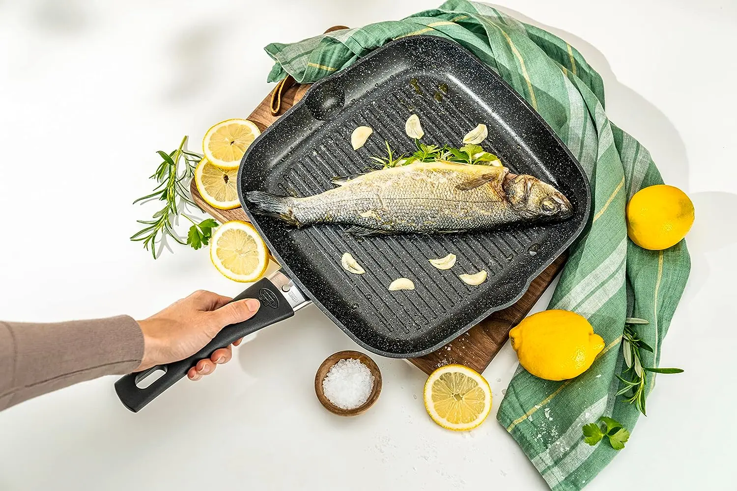 Tigaie-grill Ballarini Vipiteno 28x28cm (Granite)