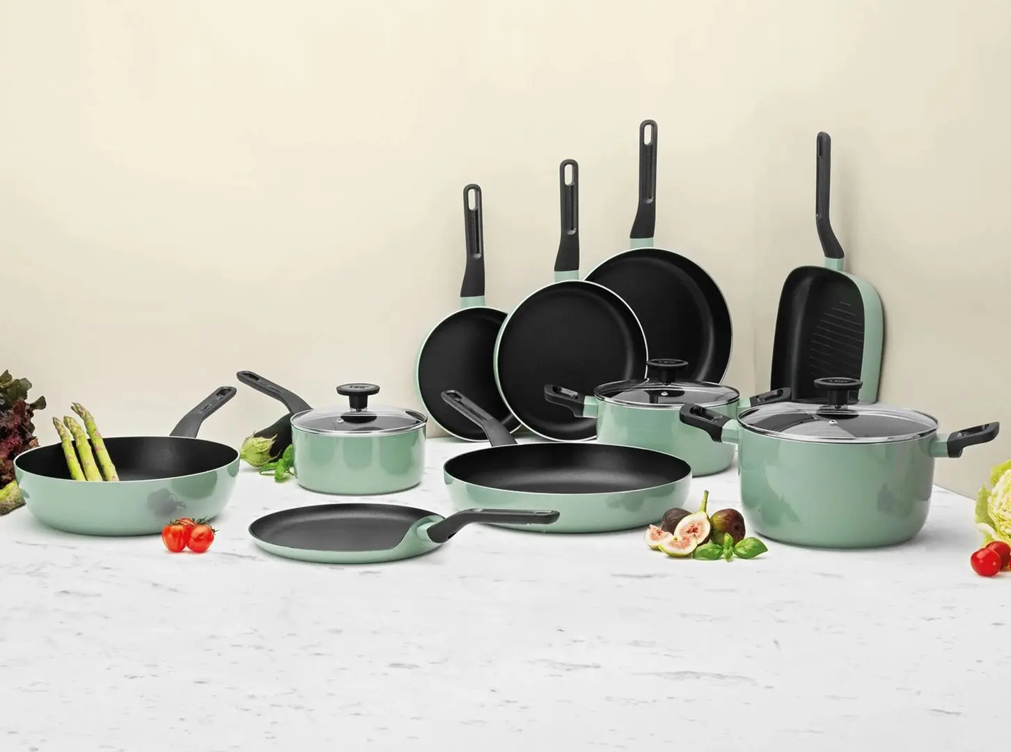 Tigaie-grill Berghoff Leo Sage 3950312 (Black/Mint)