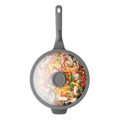 Сковорода-вок с крышкой Berghoff Leo Stone+ 3950596 (Black) Thumb