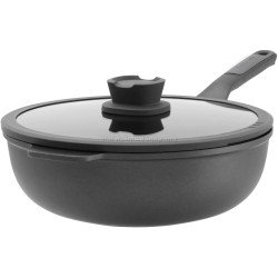 Сковорода-вок с крышкой Berghoff Leo Stone+ 3950596 (Black)