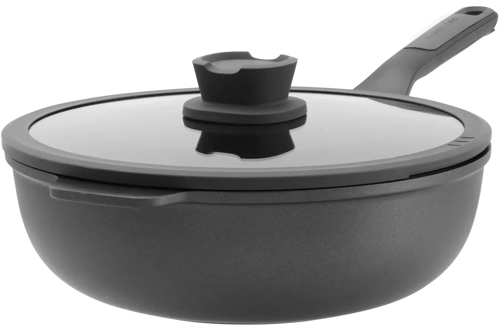 Сковорода-вок с крышкой Berghoff Leo Stone+ 3950596 (Black)