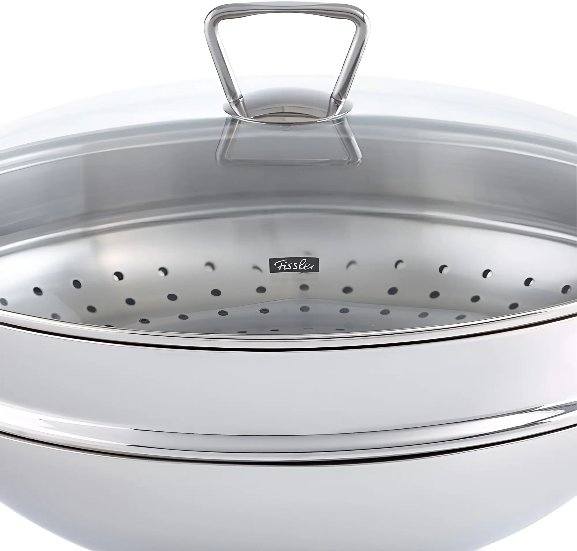 Сковорода-вок Fissler Nanjing 36cm (Inox)