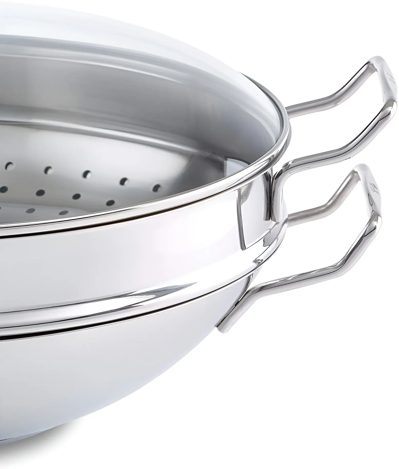 Сковорода-вок Fissler Nanjing 36cm (Inox)