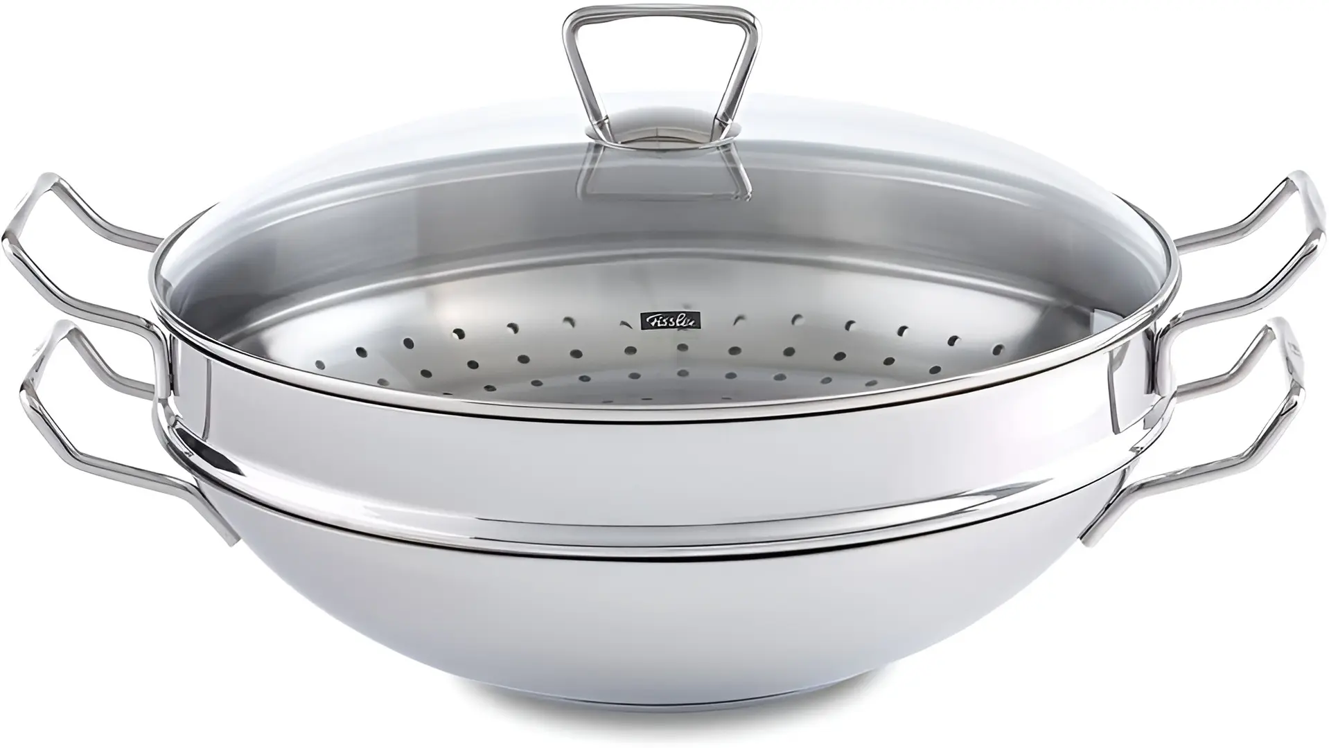 Сковорода-вок Fissler Nanjing 36cm (Inox)