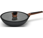 Tigaie wok Fissman Diamond 14303 (Black)