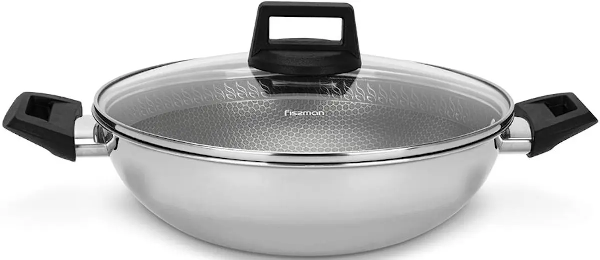 Сковорода-вок Fissman Iron Chef 5456 (Inox)