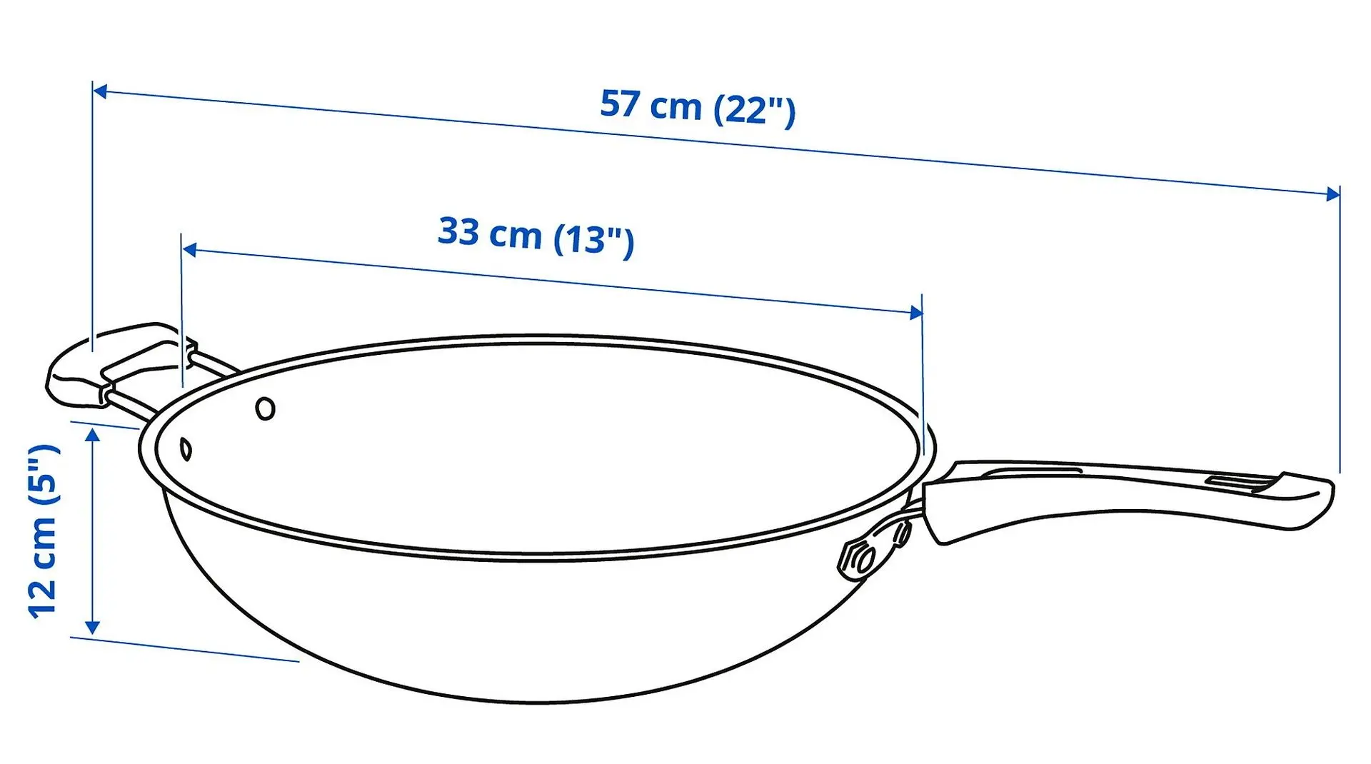 Tigaie Ikea Tolerant 33cm (Negru) - 4