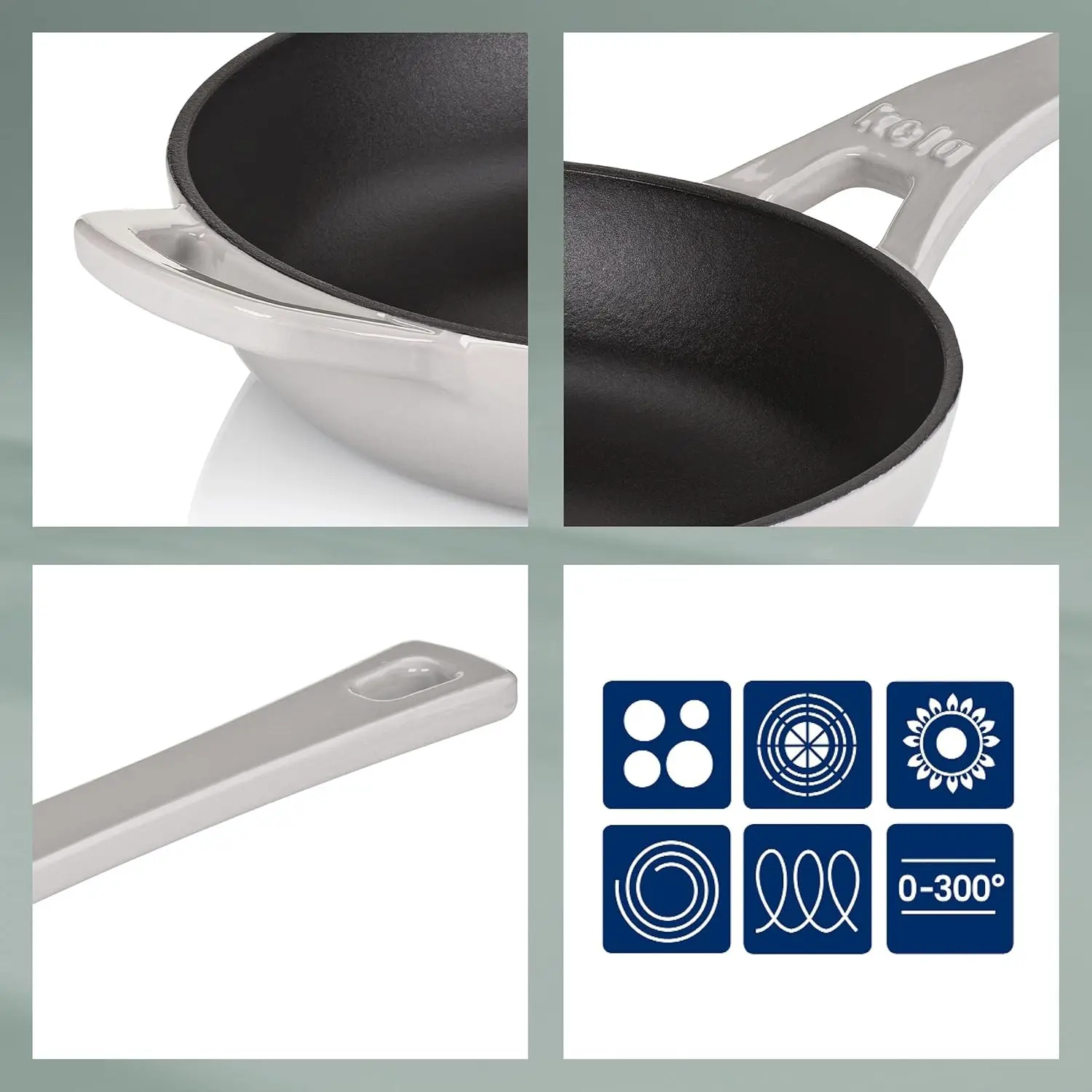 Tigaie Kela Calido 28cm (Light Grey)