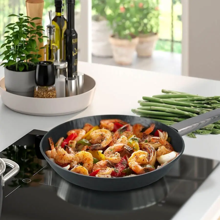 Tigaie Maestro Rock Stone Mr-1204-28 28cm (Black/Inox) - 5