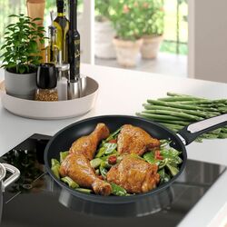 Tigaie cu capac Maestro MR-1207-28 (Black) Thumb