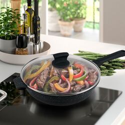 Tigaie cu capac Maestro Mr-1226-28 28cm (Black) Thumb