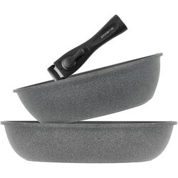 Набор сковородок Polaris EasyKeep-3D (Black/Grey) Thumb