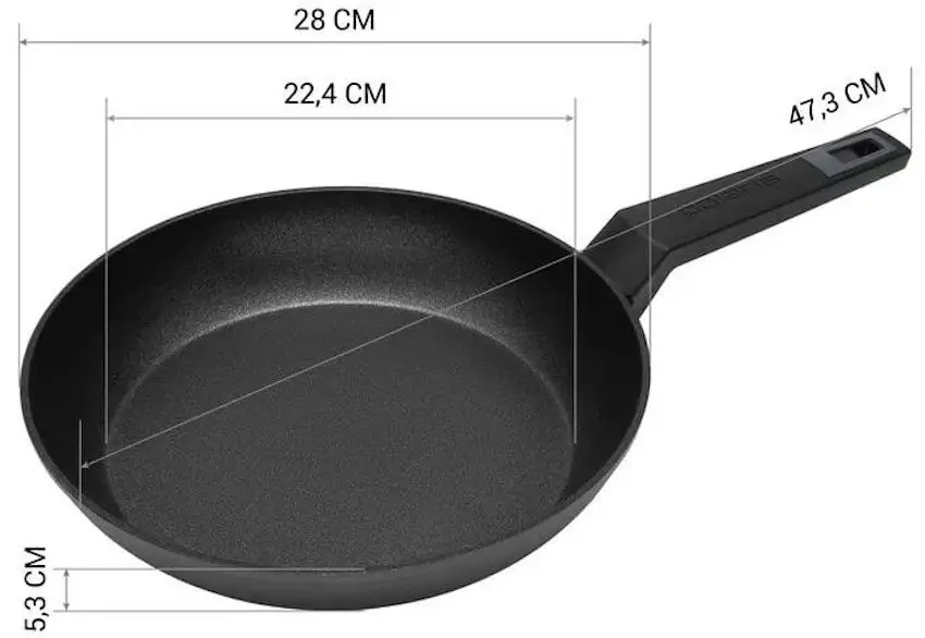 Сковорода Polaris Graphit-28F (Black) - 5