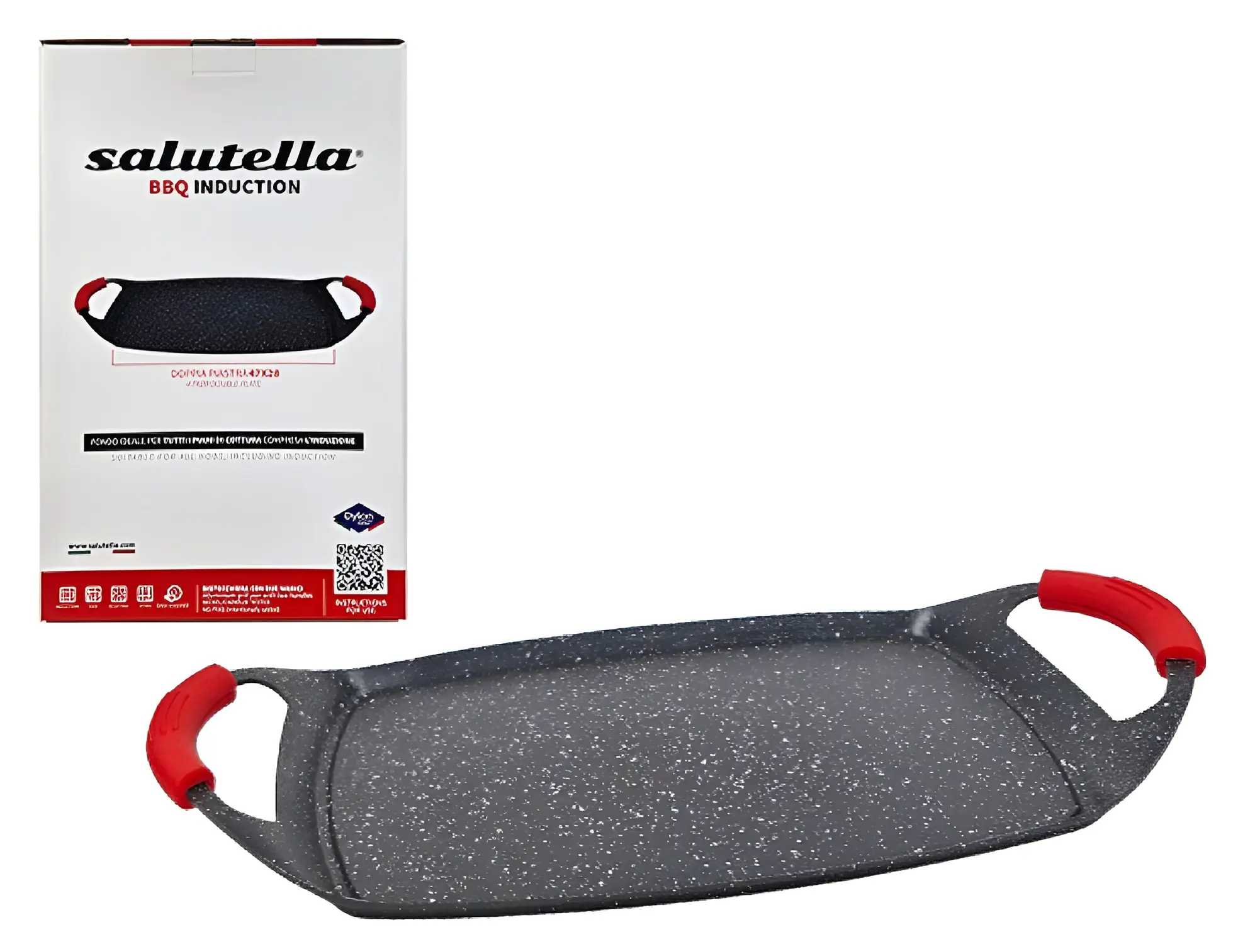 Tigaie-grill Ravelli Salutella BBQ 37826 (Red/Black)