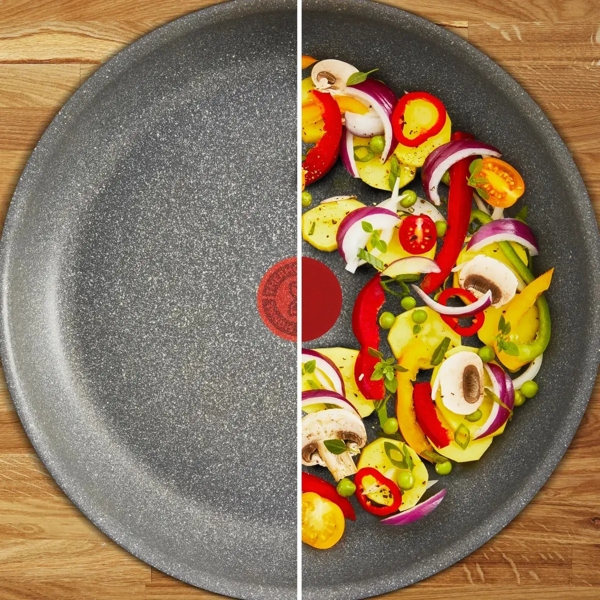 Tigaie Tefal Hard Stone D4560553 (Grey)