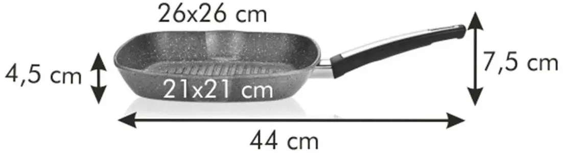 Tigaie-grill Tescoma i-Premium Stone (Black)