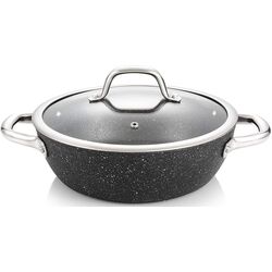 Tigaie cu capac Tescoma President Stone 780352 (Black)