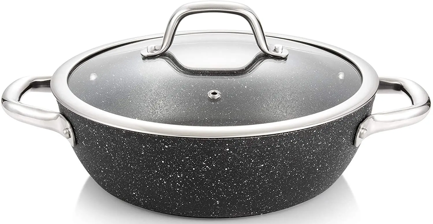 Tigaie cu capac Tescoma President Stone 780352 (Black)