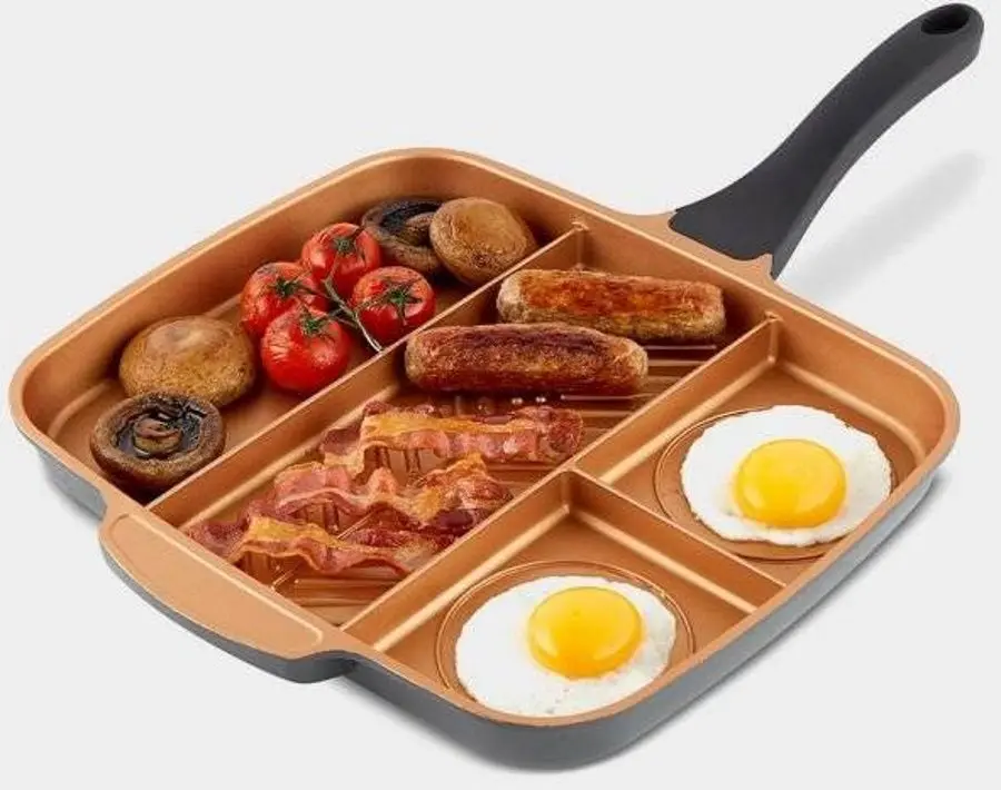 Tigaie 4in1 VonShef 9000039 (Grey/Copper)