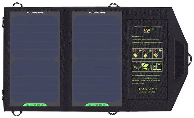 Panou solar Allpowers AP-SP5V 10W (Black)