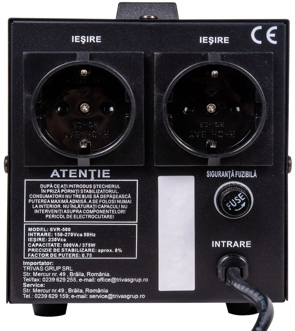 Stabilizator de tensiune Conter AVR SVR-500