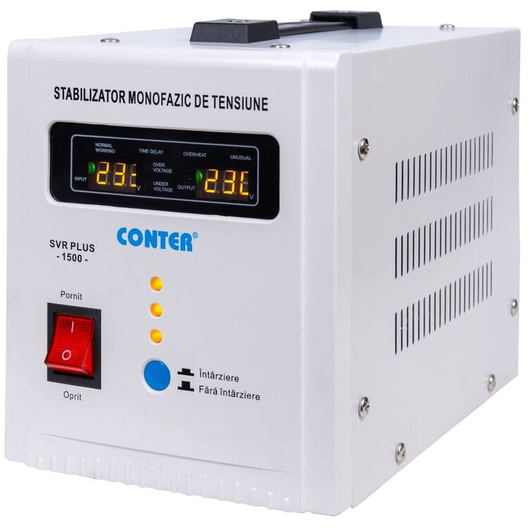 Стабилизатор напряжения Conter SVR PLUS 1500 VA (White)