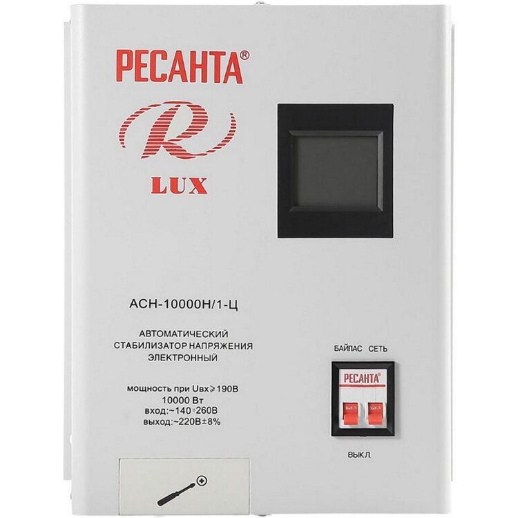 Стабилизатор напряжения Resanta Lux АСН-10000Н/1-Ц