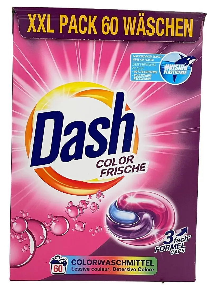 Capsule de spălat rufe 3in1 Dash Color Frische 60pcs