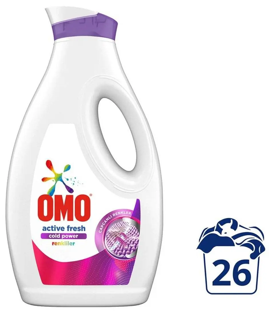 Гель для стирки Omo Active Cold Power Renkliler 1.69L - 2